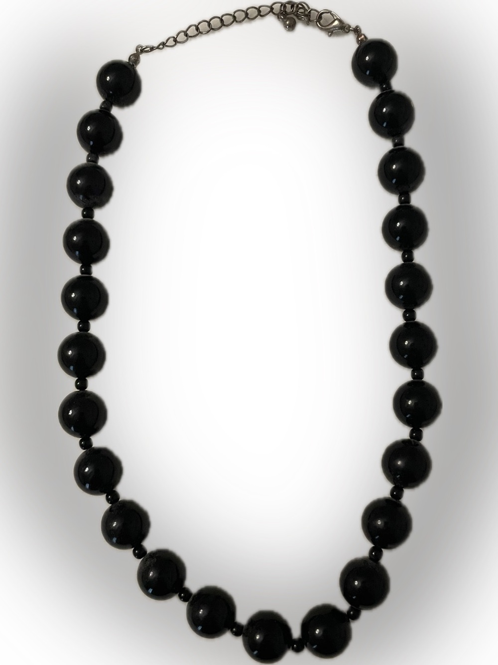 Black Beaded Necklace